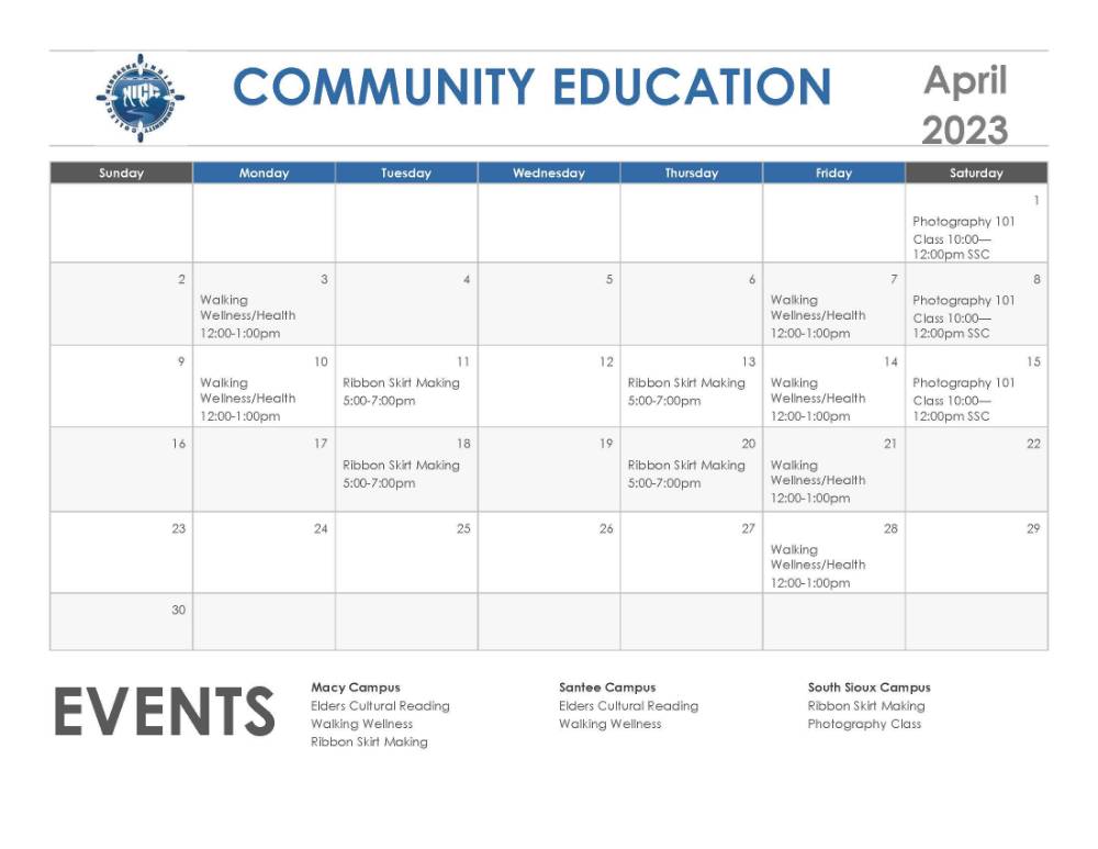 April 2023 Calendar