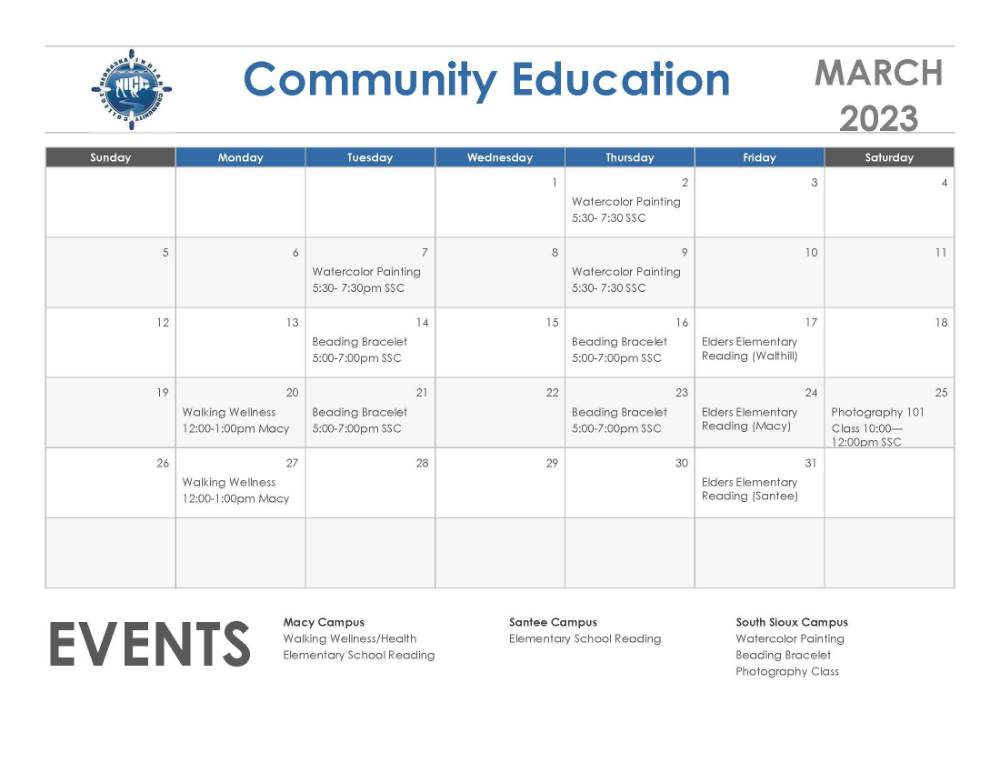 March 2023 Calendar